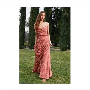 NWOT BHLDN Jenny Yoo Dahlia Velvet Scoop Floral Maxi Dress